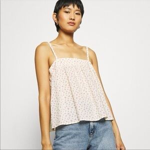 Madewell “Juliana”  floral tank size 6